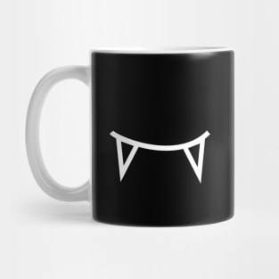 Fang Monster Mouth Vampire Teeth Halloween – White Mug